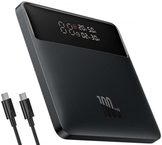 Зовнішній акумулятор (павербанк) Baseus Blade 20000mAh 100W HD Edition Black (PPBL000301) - 4