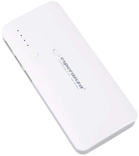Универсальная мобильная батарея Esperanza Powerbank 8000 mAh White-Grey (EMP106WE) - 2