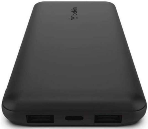 Универсальная мобильная батарея Belkin 10000mAh 15W Dual USB-A USB-C Black (BPB011BTBK) - 4