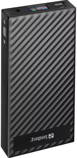 Универсальная мобильная батарея Sandberg AlwaysOn Powerbank 30000mAh DC+PD 120W Black (420-88) - 1