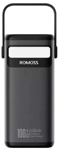 Зовнішній акумулятор (павербанк) Romoss PMT60 60000mAh 100W Black (PMT60-1D2-2133H) - 2