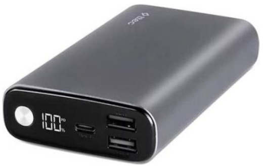 Универсальная мобильная батарея TTEC 15000mAh ReCharger Pro LCD PD 65W Space Gray (2BB216UG) - 4