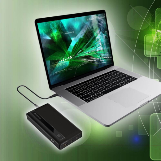 Зовнішній акумулятор (павербанк) ColorWay 20000mAh 65W Black (CW-PB200LPA3BK-PDD) - 10