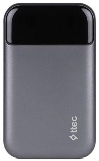 Универсальная мобильная батарея TTEC 10000mAh ReCharger Pro LCD PD 30W Space Gray (2BB214UG) - 1