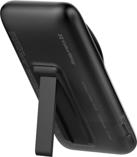 Зовнішній акумулятор (павербанк) ColorWay 10000mAh 22.5W MagSafe Black (CW-PB100LPA3BK-WPDD) - 4