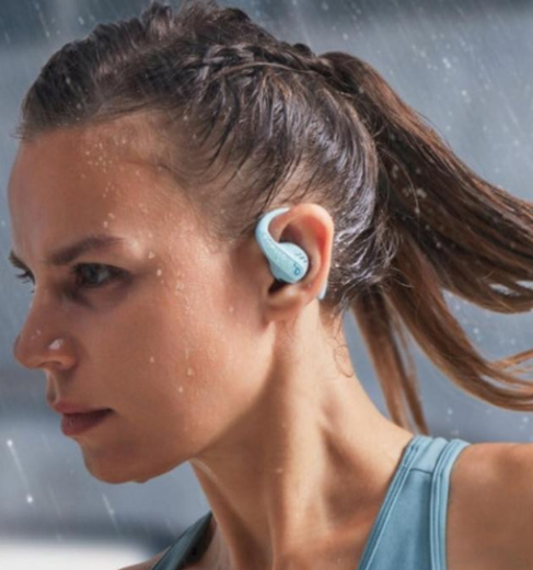 Навушники TWS Anker SoundCore AeroFit Pro Cozy Blue (A3871G61) - 4