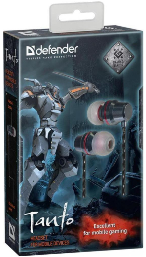 Навушники з мікрофоном Defender Tanto Black-Grey (64451) - 2