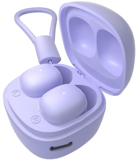 Навушники TWS ERGO BS-530 Twins Nano 2 Violet (BS-530V) - 1
