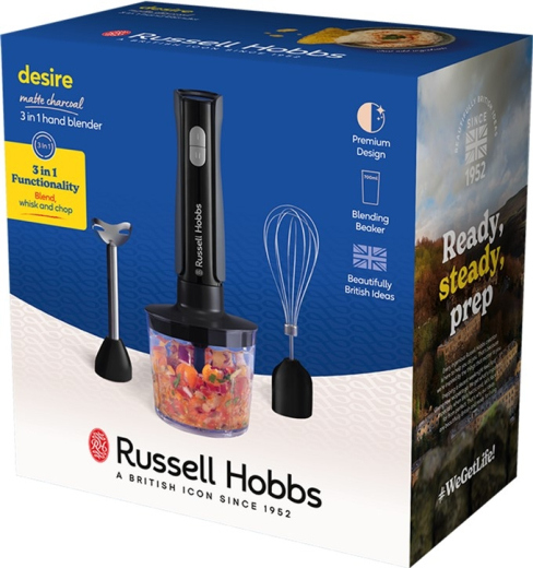 Блендерний набір RUSSELL HOBBS 27141-56 Matte Charcoal 3 in 1 Hand Blender - 8