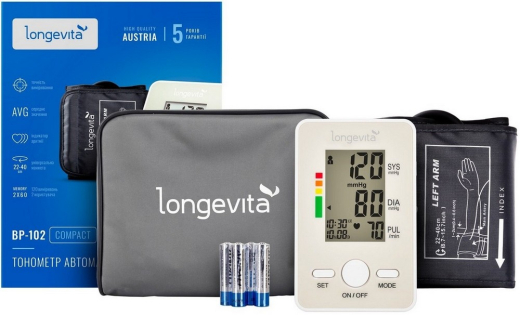 Авт.вимір.артер.тиску LONGEVITA BP-102 Авт. вимір. артер. тиску - 1