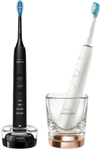 Набір з 2-х електричних зубних щіток PHILIPS HX9914/69 Sonicare DiamondClean 9000 Pink&Black - 1