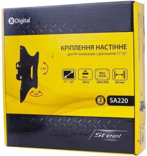 Настенное крепление X-DIGITAL STEEL SA220 Black - 2