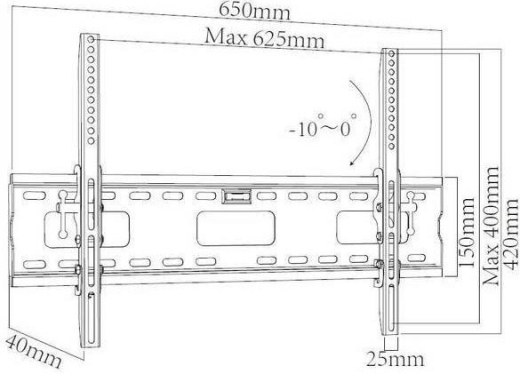 Настінне кріплення X-DIGITAL STEEL ST415 Black - 2