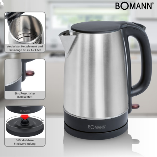 Чайник електричний BOMANN WKS 6043 CB - 4