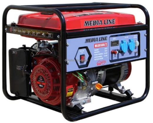 Генератор AGT MLG6500/2, 6,5кВА,230В/50Гц, AVR, 25л, 14 год/50%, 374 г/кВт, IP23, 84 кг (MLG6500/2 ) - 1