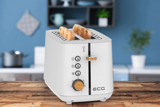 Тостер ECG ST 2768 Timber White - 8