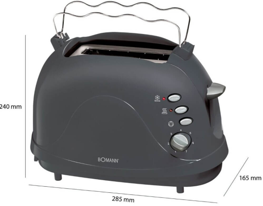 Тостер BOMANN TA 246 CB grey - 2