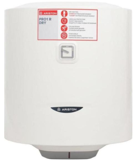 Водонагрівач (бойлер) електричний накопичувальний Ariston PRO1 R 50 V 1,5K PL DRY (3201450) - 1