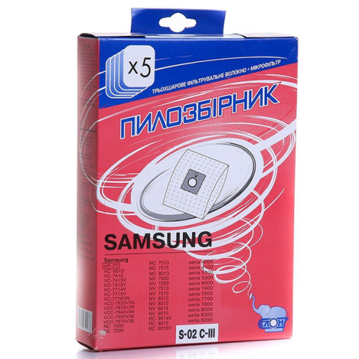 Мішок для пилососа СЛОН S-02 C-III c Samsung - 1
