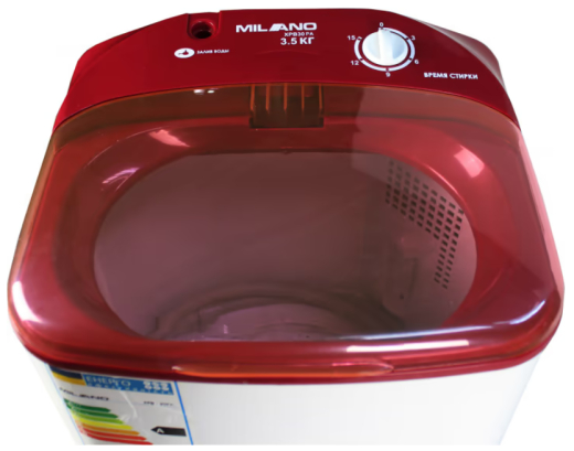 Стиральная машина Milano XPB-30 PA Red - 3