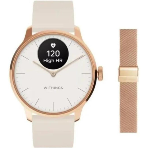 Смарт-часы Withings ScanWatch Light 37mm Rose Gold - 1