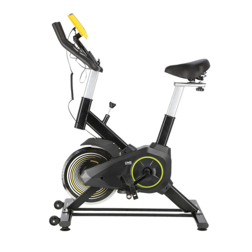 Велотренажер магнитный спин-байк One Fitness SW2501 желтый 7кг - 2
