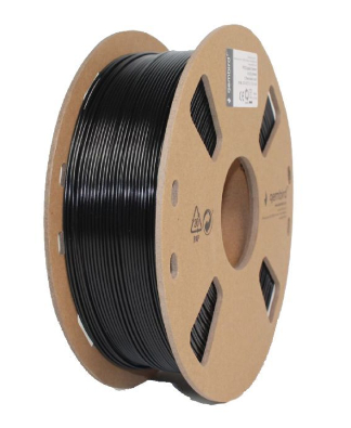 Пластик для 3D-принтера Gembird PETG, 1.75 мм, black, 1 кг (3DP-PETG1.75-01-BK) - 1
