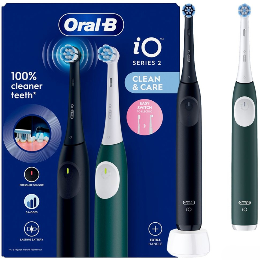 Зубні щітки BRAUN Oral-B iO Series 2 iOS2d.2ZZ9.0 Black+Green - 2