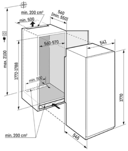 Встраиваемый холодильник Liebherr IRBSd 5120 Plus - 10