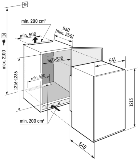 Встраиваемый холодильник Liebherr IRBSd 4120 Plus - 4