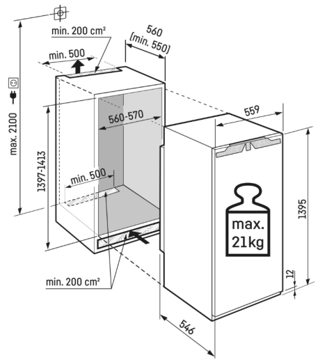 Вбудований холодильник Liebherr IRd 4521 Plus - 2