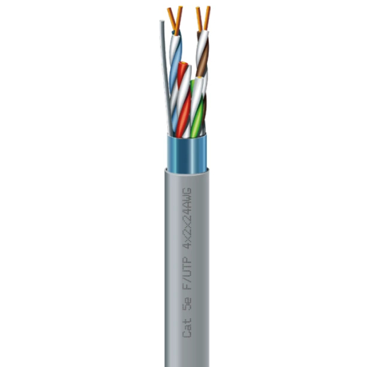 Кабель витая пара ЗЗКМ (FTP медь внут) Cat. 5e F/UTP 4х2х24 AWG (7091000) - 1