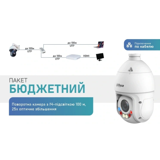 Комплект видеонаблюдения Dahua Warkit (Wire) - 1
