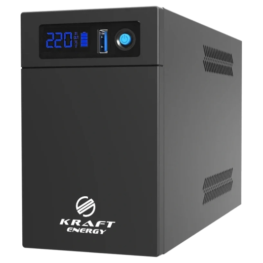 Источник бесперебойного питания Kraft KRF-1200VA/720W(LED) LiFePO4 UPS - 1