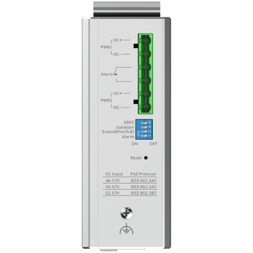 Комутатор 8 портів керований Ruijie Reyee RG-NIS2100-8GT2SFP-HP PoE++ - 2
