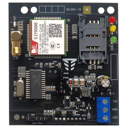 Модуль цифрового GSM-автодозвону Тірас Tiras МЦА-GSM SIM900 - 1
