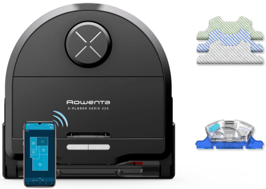 Робот-пилосос з вологим прибиранням Rowenta X-Plorer Serie 220 Animal & Allergy RR9475WH - 9