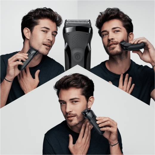 Електробритва чоловіча Braun Series 3 300s Black - 2