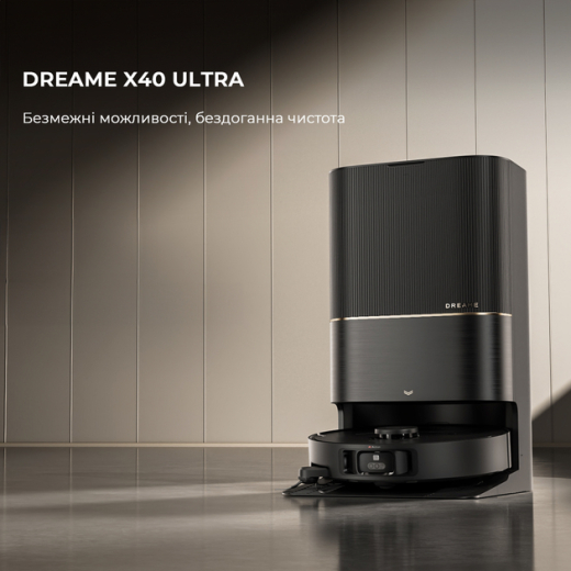 Робот-пылесос с влажной уборкой Dreame X40 Ultra Black - 2