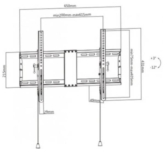 Настенное крепление Gembird WM-80T-01 - 2