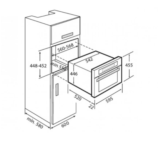 Встраиваемая микроволновая печь Teka MCL 32 BIS (40587100) - 2