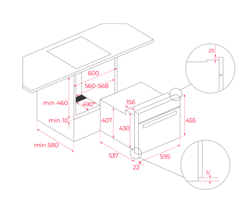 Встраиваемая микроволновая печь Teka MLC 8440 ST (111160025) - 7