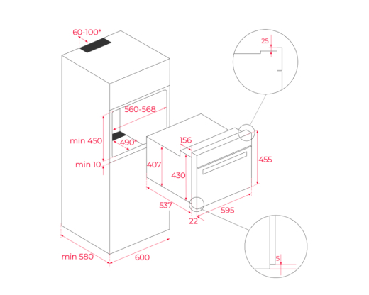Встраиваемая микроволновая печь Teka MLC 8440 ST (111160025) - 8