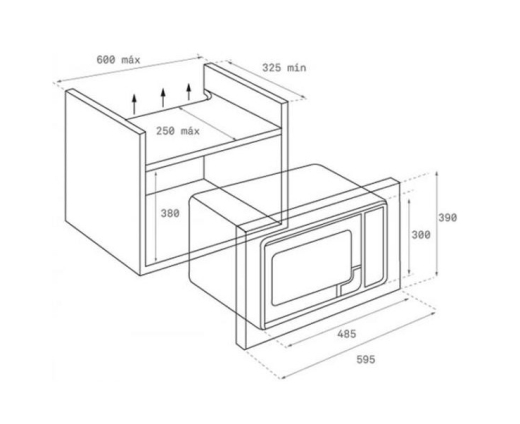 Встраиваемая микроволновая печь Teka ML 820 BIS (40584203) - 2
