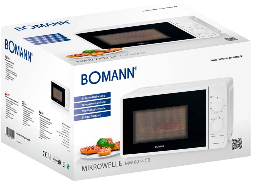 Мікрохвильова піч Bomann MW 6014 CB White - 4