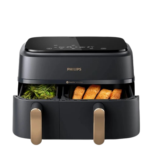 Мультипіч (аерофритюрниця) Philips Ovi Dual Basket AirFryer NA352/00 - 3