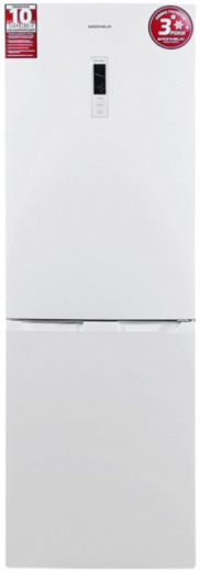 Холодильник із морозильною камерою Grunhelm BRH-N185D60W - 1