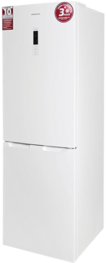 Холодильник із морозильною камерою Grunhelm BRH-N185D60W - 2