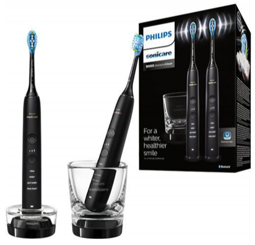 Набор из 2-х электрических зубных щеток Philips Sonicare DiamondClean 9000 Black HX9914/54 - 1