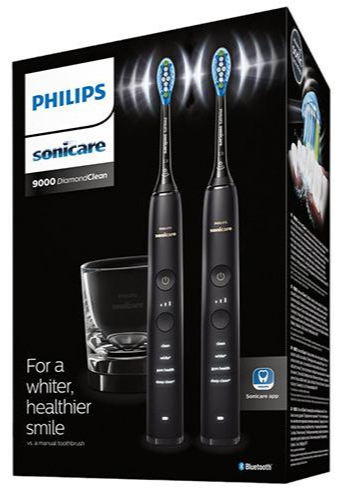 Набор из 2-х электрических зубных щеток Philips Sonicare DiamondClean 9000 Black HX9914/54 - 3